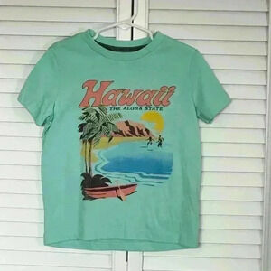 NWOT Kids Old Navy Hawaii Graphic Shirt | Aqua | SZ XS